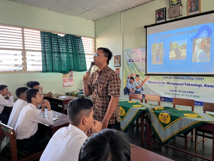 Suasana kegiatan Pra MPLS di SMK Tamansiswa Jetis tanggal 7 Juni 2024, dengan peserta didik baru mengikuti pembekalan tata tertib di sekolah